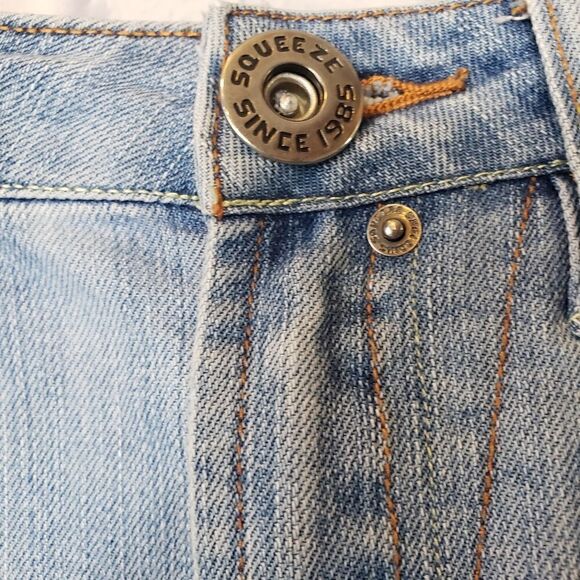 SQUEEZE JEANS Y2K Denim Jean Mini Skirt - Picture 3 of 6